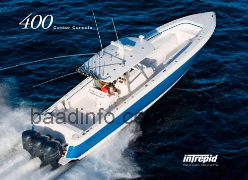 Intrepid 400 Center Console anmeldelser og tekniske specifikationer